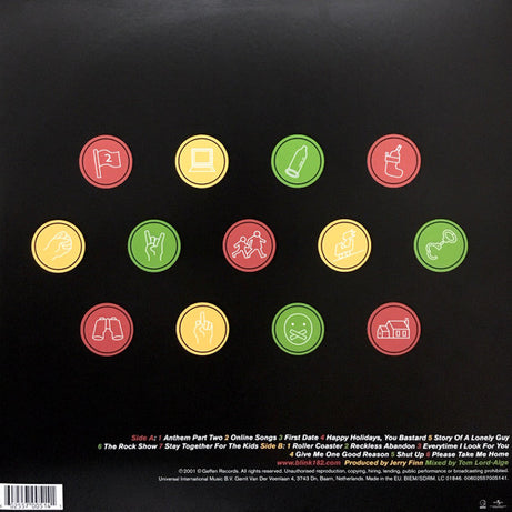 Blink-182 : Take Off Your Pants And Jacket (LP, Album, RE, 180)