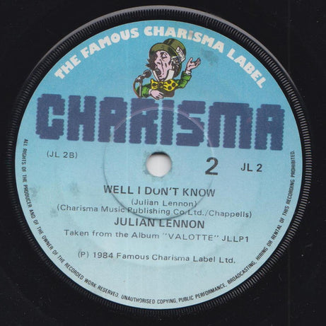 Julian Lennon : Too Late For Goodbyes (7", Single)