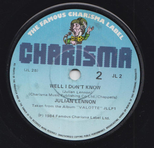 Julian Lennon : Too Late For Goodbyes (7", Single)