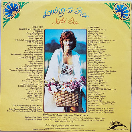 Kiki Dee : Loving And Free (LP, Album)