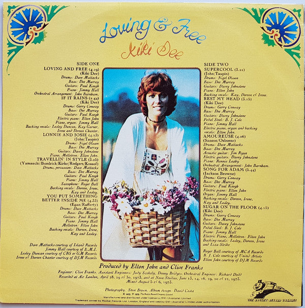 Kiki Dee : Loving And Free (LP, Album)
