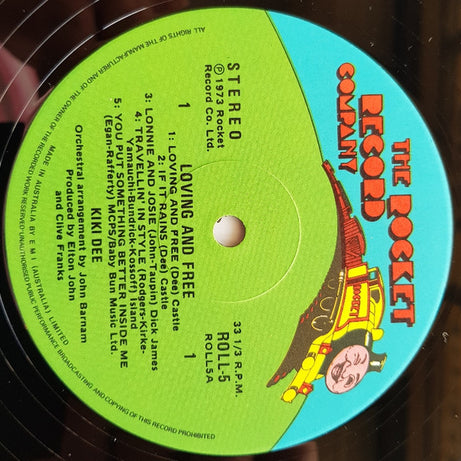 Kiki Dee : Loving And Free (LP, Album)