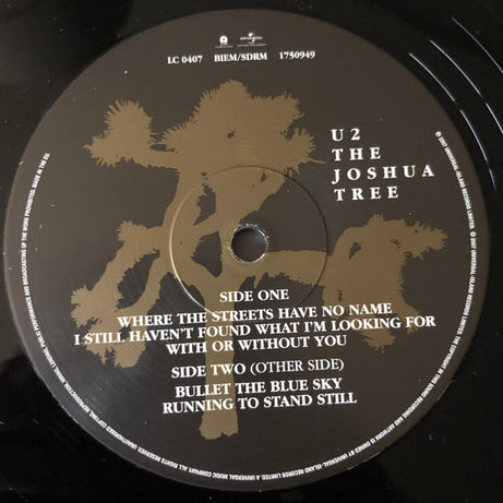 U2 : The Joshua Tree (2xLP, Album, RM, RP)