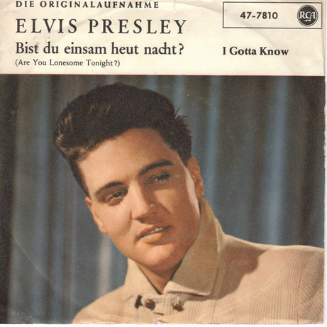 Elvis Presley : Bist Du Einsam Heut Nacht? (Are You Lonesome Tonight?) (7", Single)