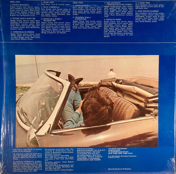 John Prine : Sweet Revenge (LP, Album, RP, PR )