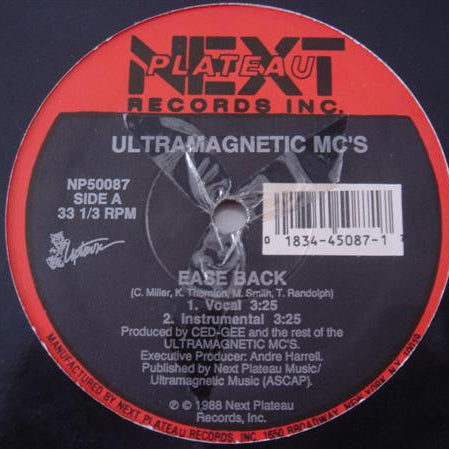 Ultramagnetic MC's : Ease Back / Kool Keith Housing Things (12")