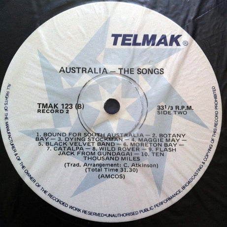 Pinchgut (2) : Australia - The Songs (Record 2) (LP)