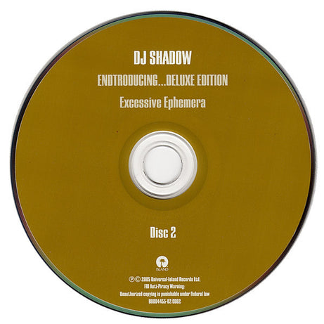 DJ Shadow : Endtroducing...  (CD, Album, RE + CD, Comp + Dlx)