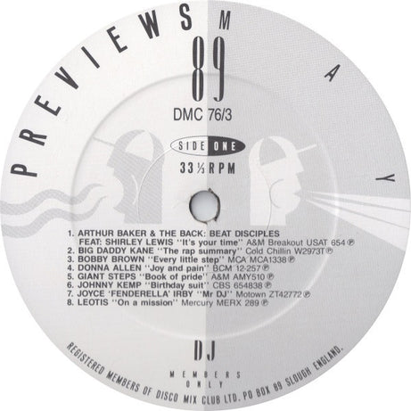 Various : May 89 - Previews (LP, Comp)