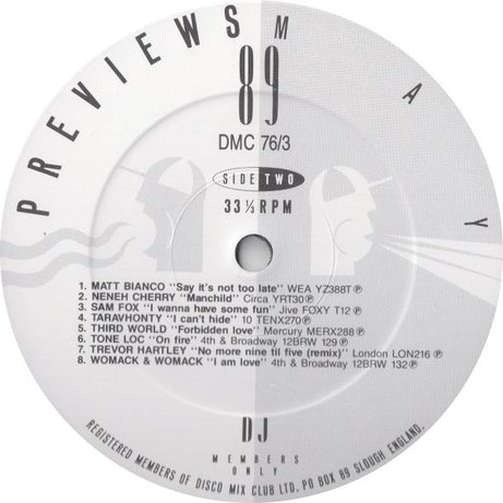 Various : May 89 - Previews (LP, Comp)
