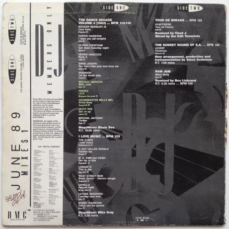 Various : June 89 - Mixes 1 (12")