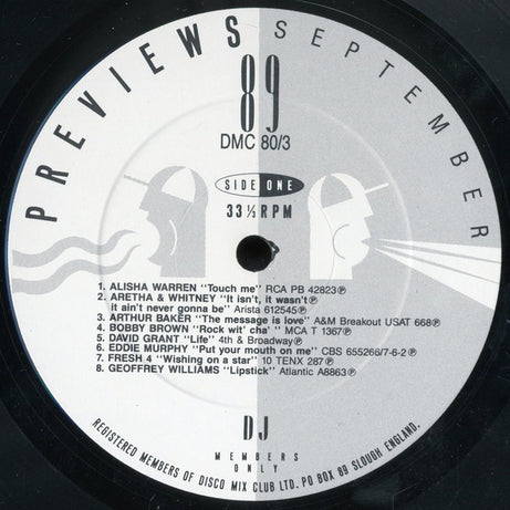 Various : September 89 - Previews (LP, Comp)