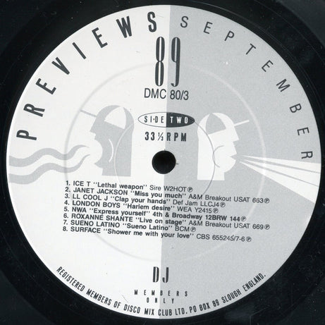 Various : September 89 - Previews (LP, Comp)