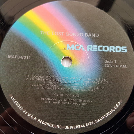 The Lost Gonzo Band : The Lost Gonzo Band (LP, Album)