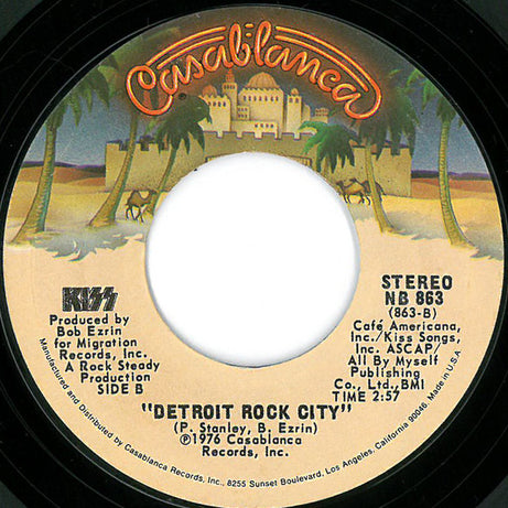 Kiss : Beth / Detroit Rock City (7", Single, Styrene, 2nd)
