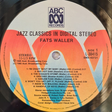 Fats Waller : Great Original Performances 1927-1934 (LP, Comp, RM)