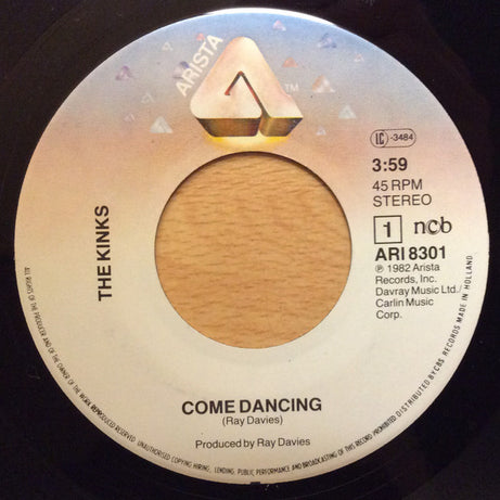 The Kinks : Come Dancing (7", Single)