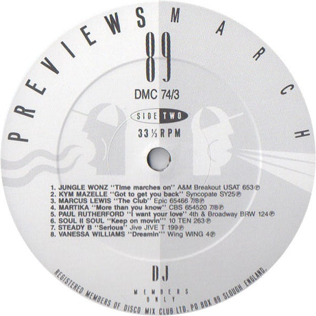 Various : March 89 Previews (LP, Comp)