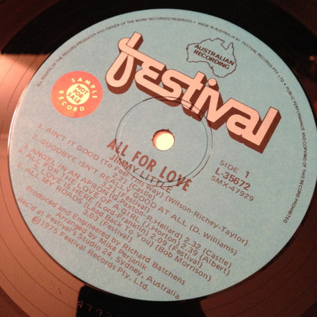 Jimmy Little : All For Love (LP)