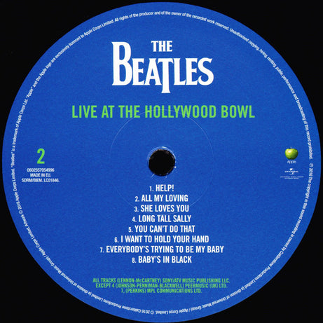 The Beatles : Live At The Hollywood Bowl (LP, Album, RM, Gat)