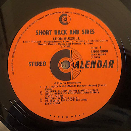 Leon Russell : Short Back & Sides (LP, Album)