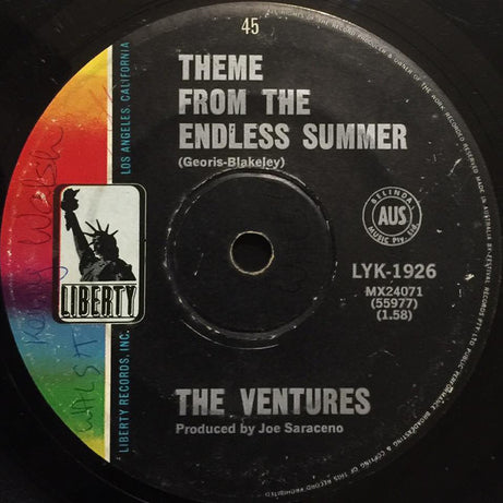The Ventures : Theme From The Endless Summer (7", Single)