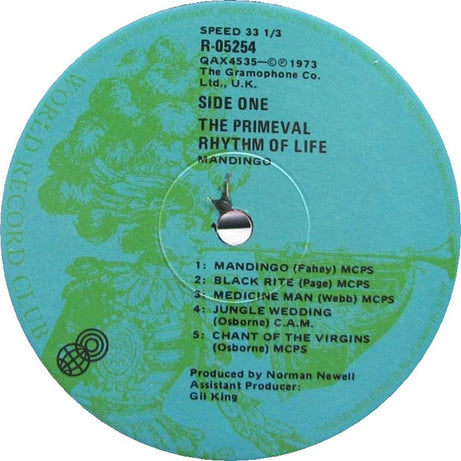 Mandingo (6) : The Primeval Rhythm Of Life (LP, Album, Club, RE, 3rd)