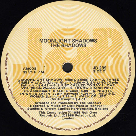 The Shadows : Moonlight Shadows (LP, Album)