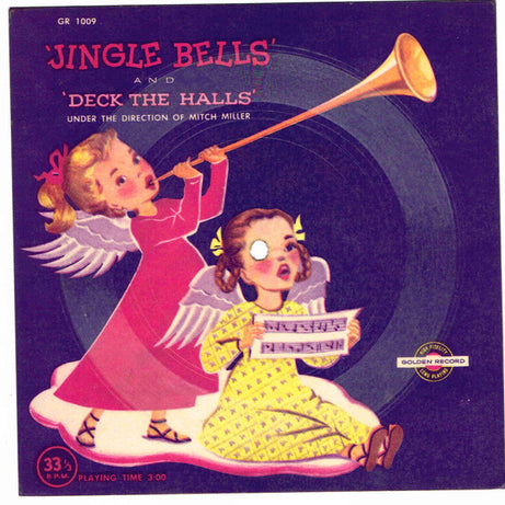 Mitch Miller : Jingle Bells / Deck The Halls (Flexi, 8", S/Sided, Card, Pic)