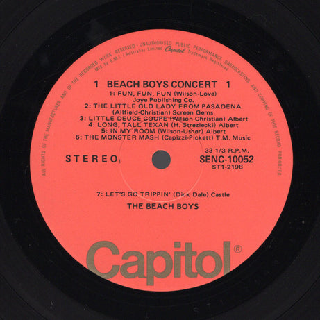 The Beach Boys : Concert (LP, Album)