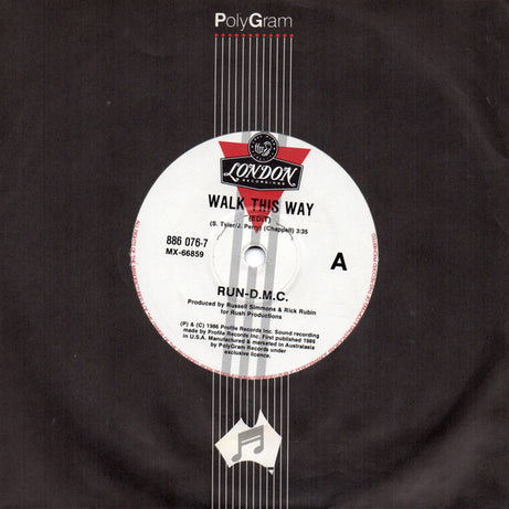 Run-D.M.C.* : Walk This Way (7", Single)
