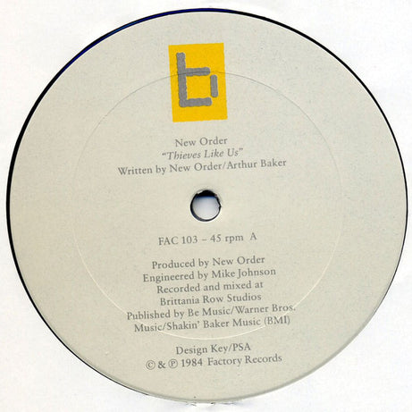New Order : Thieves Like Us (12")