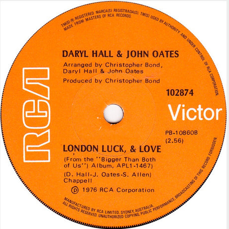 Daryl Hall & John Oates : Rich Girl (7", Single)