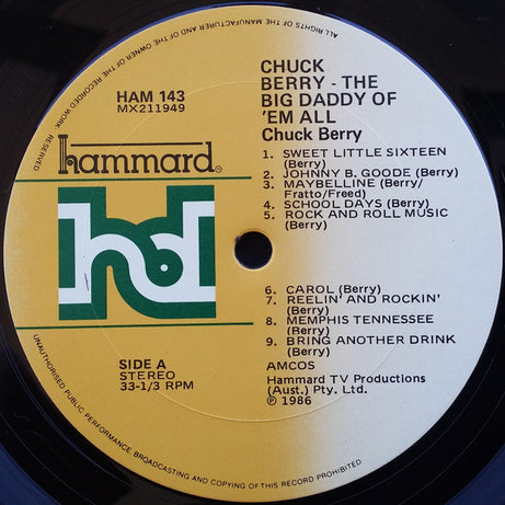 Chuck Berry : The Big Daddy Of 'Em All (LP, Comp)