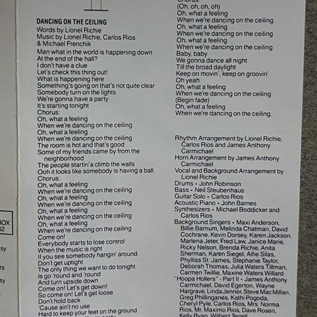 Lionel Richie : Dancing On The Ceiling (Cass, Album, XDR)