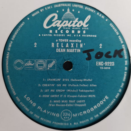 Dean Martin : Relaxin' (LP, Comp)