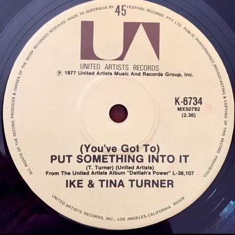 Ike & Tina Turner : Delilah's Power / (You've Got To) Put Something Into It (7", Single)