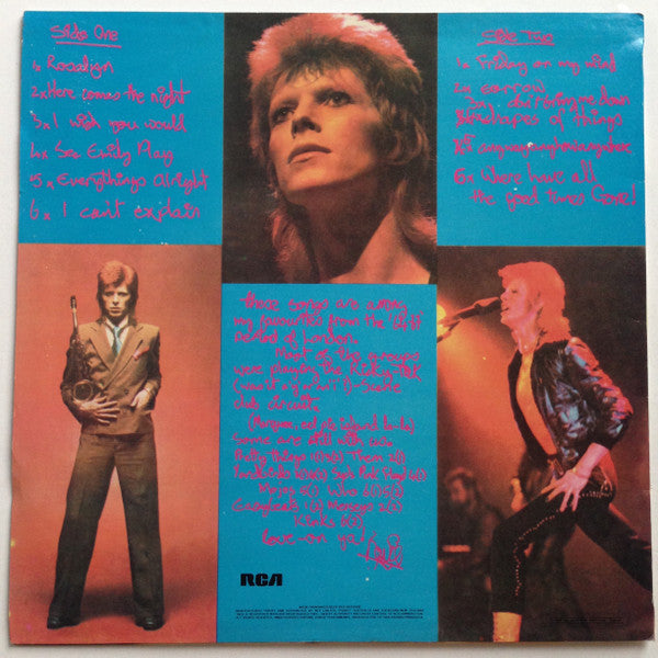 David Bowie : Pinups (LP, Album, RE)
