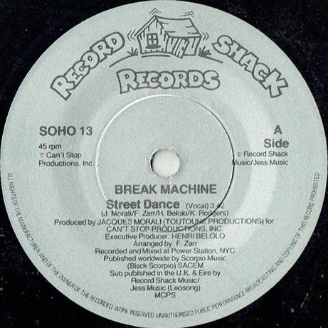 Break Machine : Street Dance (7", Com)