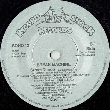Break Machine : Street Dance (7", Com)
