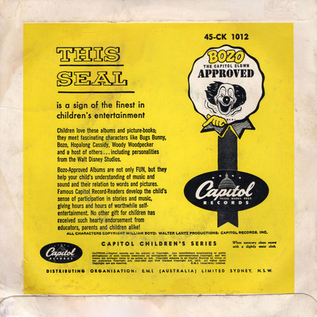 Bugs Bunny And The Pirate (7) , featuring Mel Blanc : Bugs Bunny and The Pirate (7")