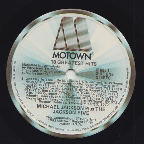 Michael Jackson Plus The Jackson 5 : 18 Greatest Hits (LP, Comp)