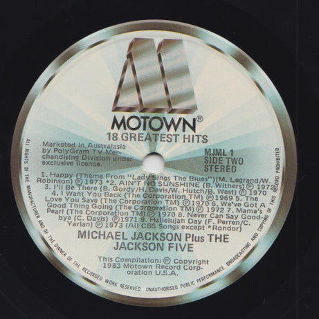 Michael Jackson Plus The Jackson 5 : 18 Greatest Hits (LP, Comp)