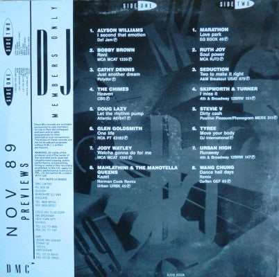 Various : November 89 - Previews (LP, Comp)