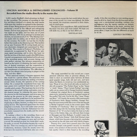 Lincoln Mayorga : Lincoln Mayorga & Distinguished Colleagues - Volume III (LP, Album, Ltd, RE, Gre)