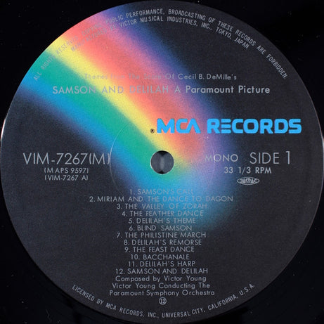 Morris Stoloff, Victor Young : Salome / Samson And Delilah (LP, Album, RE)