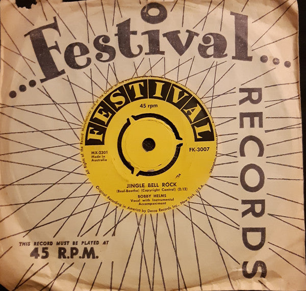 Bobby Helms : Jingle Bell Rock (7")