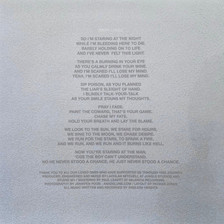 Endless Heights : Pray I Fade (7", Single, Ltd, Gre)