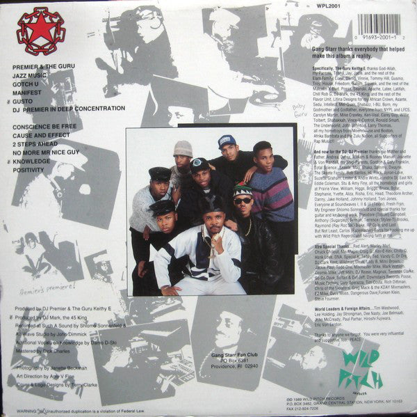 Gang Starr : No More Mr. Nice Guy (LP, Album, RE)
