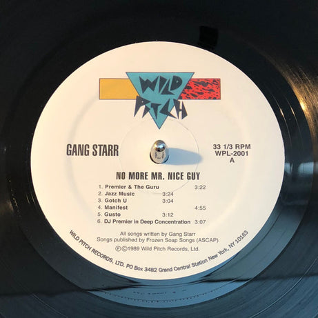 Gang Starr : No More Mr. Nice Guy (LP, Album, RE)